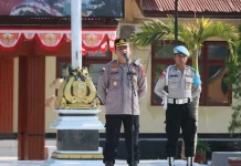 Kapolres Sumba Timur Tekankan Disiplin dalam Pelaksanaan Tugas