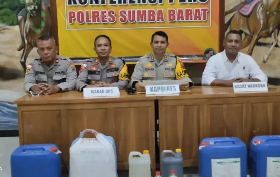 Polres Sumba Barat Sita 8.000 Liter lebih  Miras dalam Operasi Semana Santa Turangga
