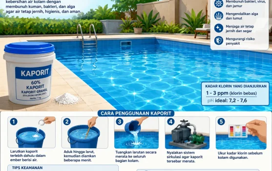 Kaporit di Kolam: Fungsi, Manfaat, dan Cara Penggunaan yang Tepat