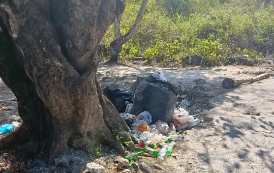 Datang Menikmati Alam, Pulang Tinggalkan Sampah di Pantai Baliana
