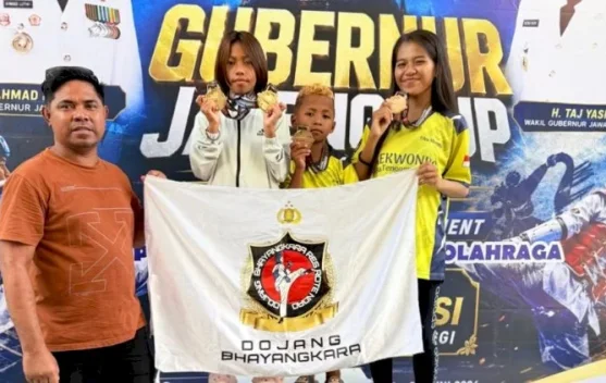 Dojang Bhayangkara Rote Ndao Borong Tiga Medali Emas