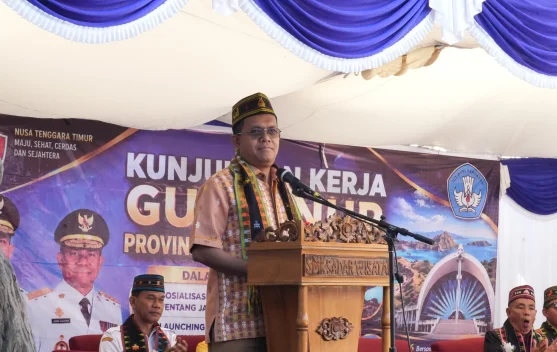 Gubernur Melki Gaungkan Pergub Jam Belajar di SMK Sadar Wisata Ruteng