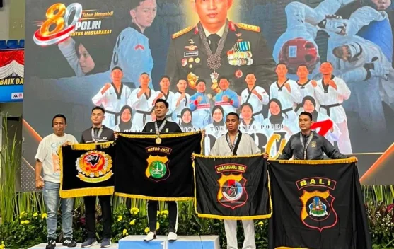 Kontingen Polda NT Raih Medali Perunggu pada Kejurnas Taekwondo Kapolri CUP VII