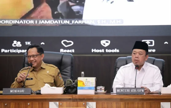 Menteri ATR/ BPN dan Mendagri Sepakati Pengintegrasian NIB dan NOP