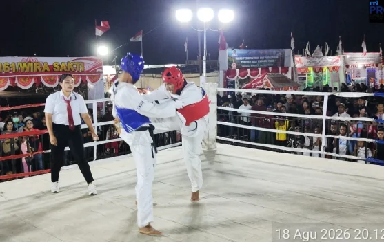 Taekwondo dan Wushu Gelar Open Sparing Amal di Pameran Pembangunan