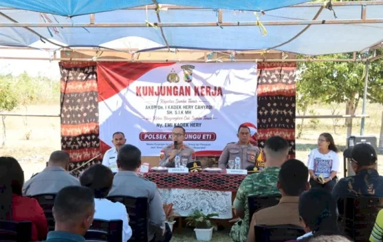 Kapolres Dorong Siskamling Aktif Jaga Kamtibmas Kahaungu Eti