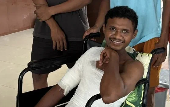 Pekerja Disabilitas Korban Kecelakaan Kerja di SPPG MBG Metina Tuntut Keadilan