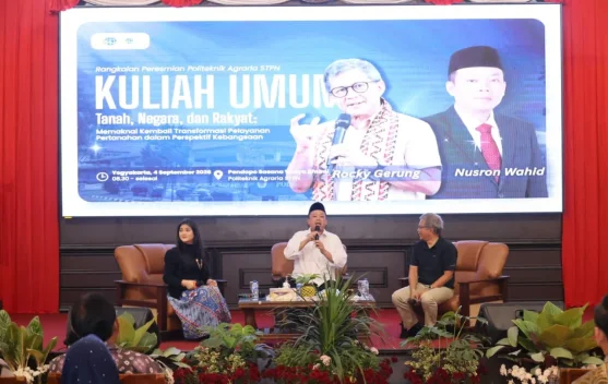 Rocky Gerung di Politeknik Agraria: Kita Tak Memiliki Tanah, Tanah yang Memilik Kita