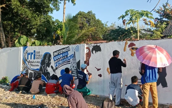 Lomba Mural RRI Kupang Jadi Wadah Ekspresi Seni dan Kreativitas Pelajar