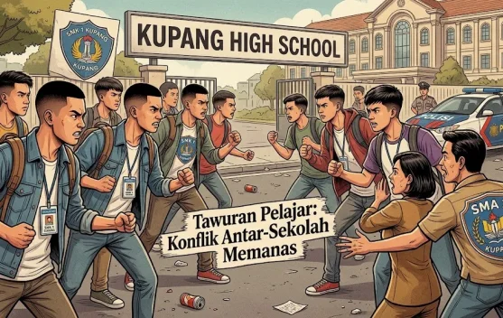 Konflik Pelajar Meluas Jadi Tawuran Antarsekolah di Kota Kupang