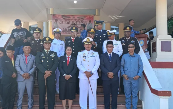 Wakil Bupati Rote Ndao dan Danlanal Pulau Rote Ajak Warga Jaga Nilai Pancasila