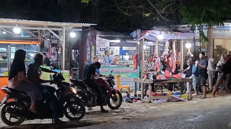 Penjual Daging Meugang Musiman Mulai Ramai di Aceh Utara
