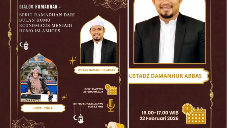 Dialog RRI Lhokseumawe Bahas Etika Ekonomi Spirit Ramadhan