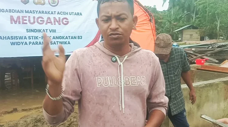 Warga Langkahan Minta Pemerintah Perbaiki Tanggul Arakundo
