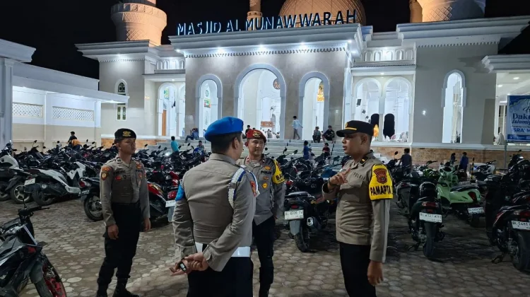 Ramadan, Polres Lhokseumawe Gelar Patroli Terpadu di Sejumlah Masjid