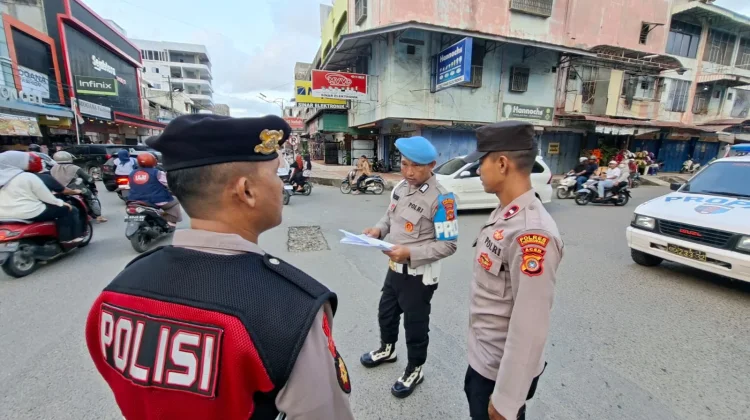 Propam Polres Lhokseumawe Awasi Ketat Pengamanan Lalu Lintas Ramadhan