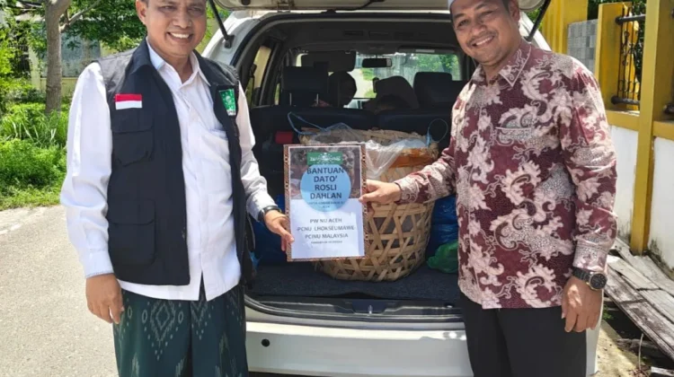 PCNU Lhokseumawe Salur Daging untuk Buka Puasa Korban Banjir