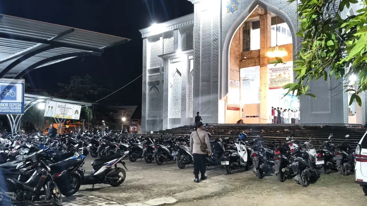 Polsek Banda Sakti Siaga Amankan Shalat Tarawih di Sejumlah Masjid