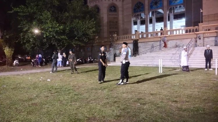 Polsek Banda Sakti Patroli dan Amankan Shalat Tarawih di Islamic Center