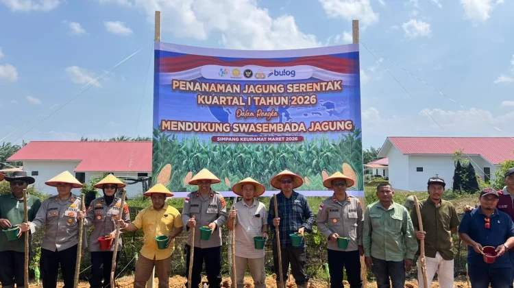 Polres Lhokseumawe Tanam Jagung Serentak Kuartal I Tahun 2026
