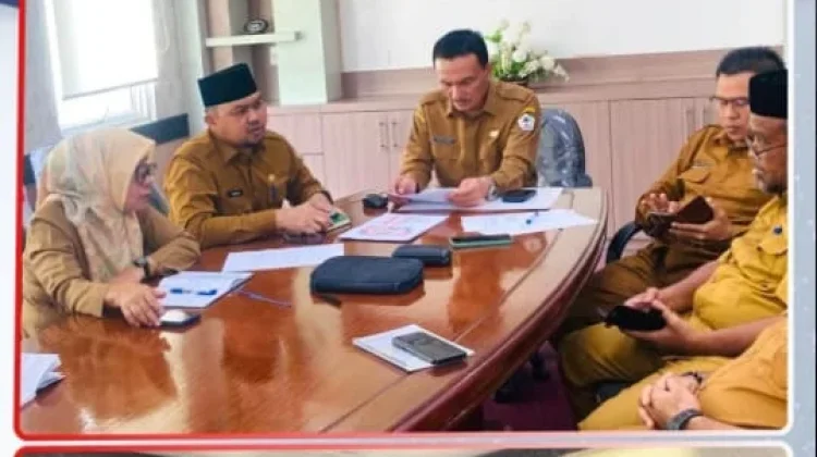 Mewakili Bupati, Plt Sekda Aceh Utara Ikuti Zoom Meeting Kemendagri