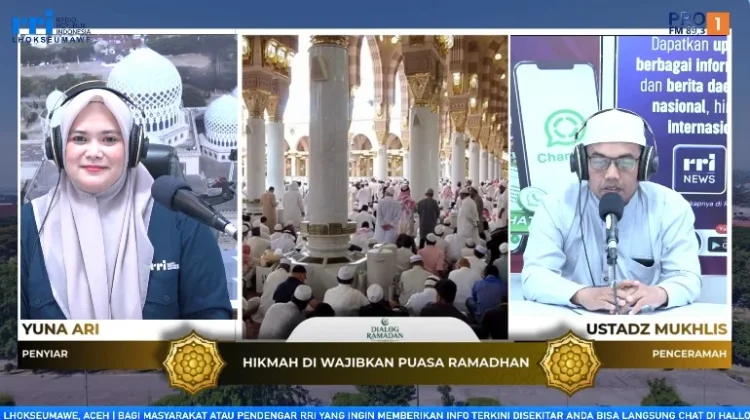 Ustadz Mukhlis Kupas Hikmah Puasa di RRI Lhokseumawe