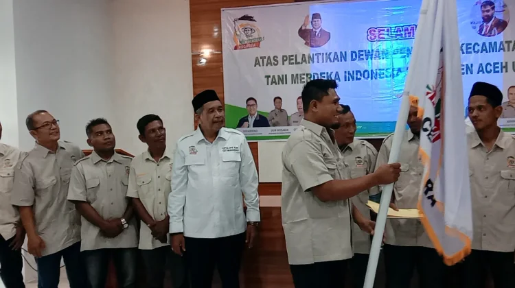 DPW Aceh Lantik DPK Tani Merdeka Aceh Utara