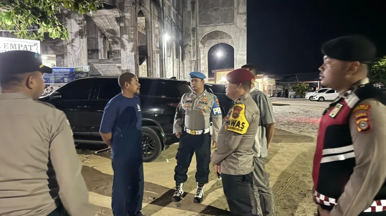 Polres Lhokseumawe Gelar Patroli Terpadu Amankan Shalat Tarawih
