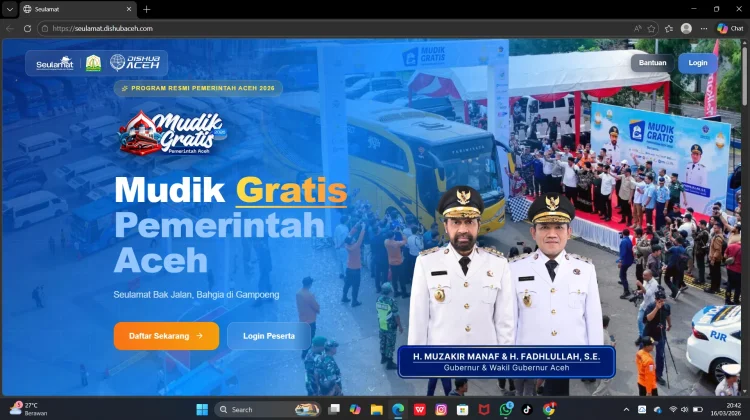 Program Mudik Gratis Aceh Kembali Digelar