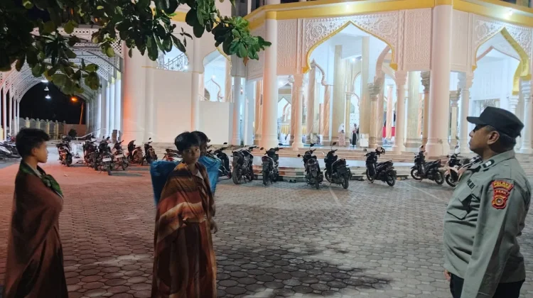 Polsek Banda Sakti Amankan Shalat Tarawih Ramadan
