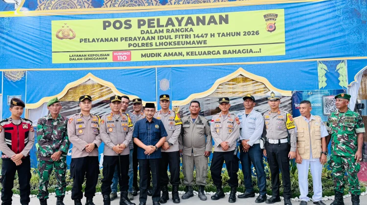 Pastikan Arus Lalu Lintas Aman Haji Uma Tinjau Pos Mudik Lebaran di Lhokseumawe