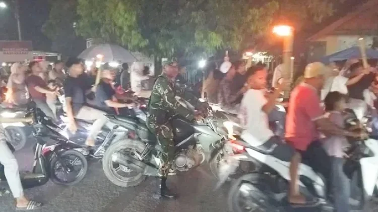 Gema Takbir Mengalun di Dewantara, Danramil 03/DWT Hadirkan Kebahagiaan