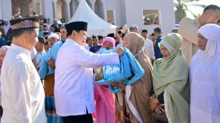 Warga Aceh Tamiang Sambut Lebaran Bersama Presiden