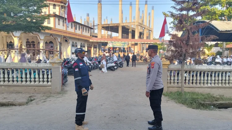 Shalat Idul Fitri di Masjid Baitannur Muara Batu Berjalan Lancar
