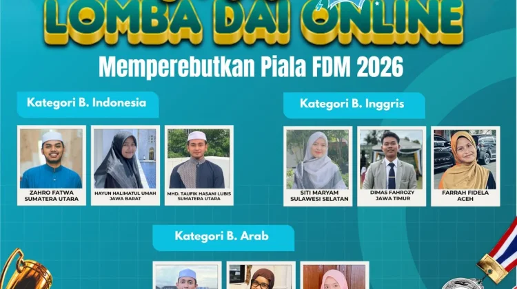 Pengumuman Finalis Lomba Dai Online FDM 2026