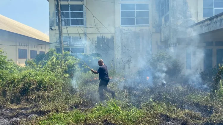 Kebakaran Lahan 1,5 Hektar Perbatasan Lhokseumawe Aceh Utara Berhasil Padam