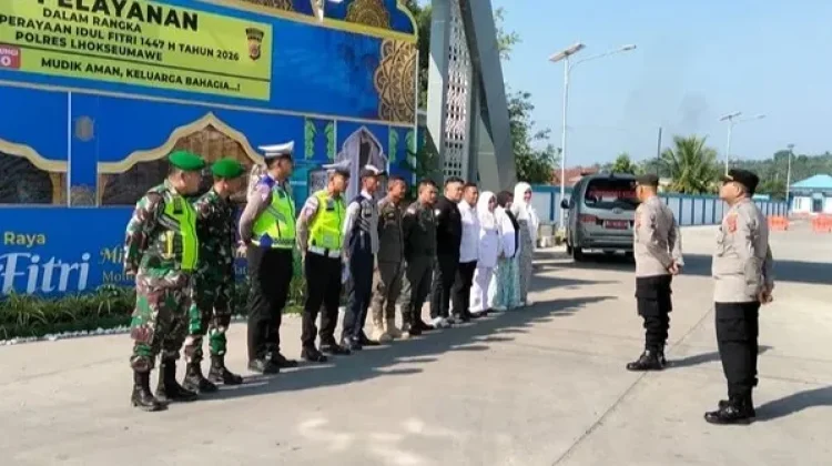 Personel TNI Ikut Siaga Pengamanan Ops Ketupat di Lhokseumawe
