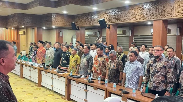 Sekda Lhokseumawe Hadiri Monitoring dan Evaluasi Penggunaan TKD Pasca Bencana