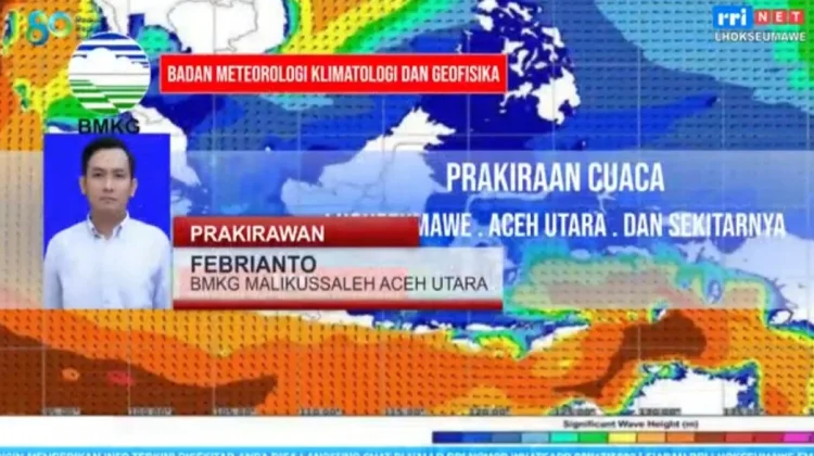 Sebagian Wilayah Aceh Berawan dan Berpotensi Hujan Ringan