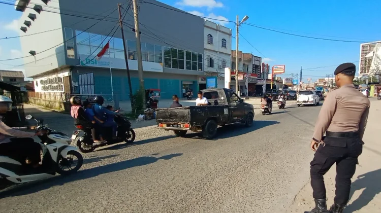 Satlantas Polres Aceh Utara Ajak Pengguna Jalan Patuhi Aturan Lalu Lintas