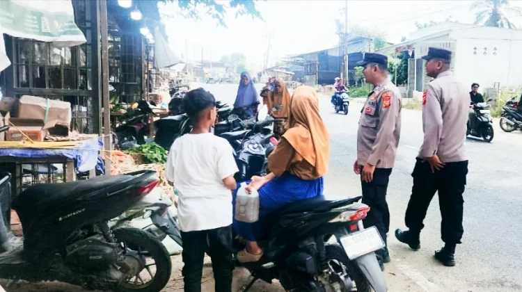 Polsek Baktiya Berikan himbauan Kamtibmas kepada warga