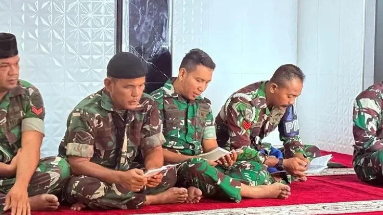 Dari Makodim untuk Lebanon, Doa Khusyuk Iringi Kepergian Praka Farizal Romadhon