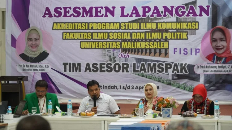 Prodi Ilmu Komunikasi Universitas Malikussaleh Jalani Asesmen Lapangan LAMSPAK