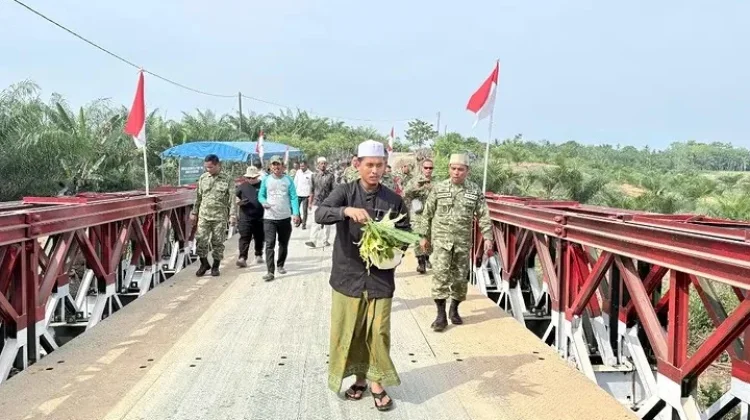 Jembatan Garuda Desa Blang Reubek Diresmikan