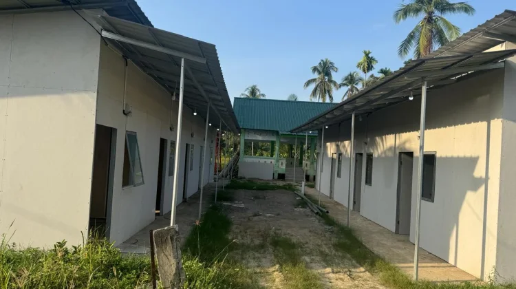 Huntara di Desa Kuta Meligoe Sawang Belum Dihuni