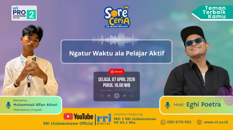 Pelajar Aktif Harus Pintar Atur Waktu, Ini Tips dari Siswa SMA Sukma Bangsa Lhokseum