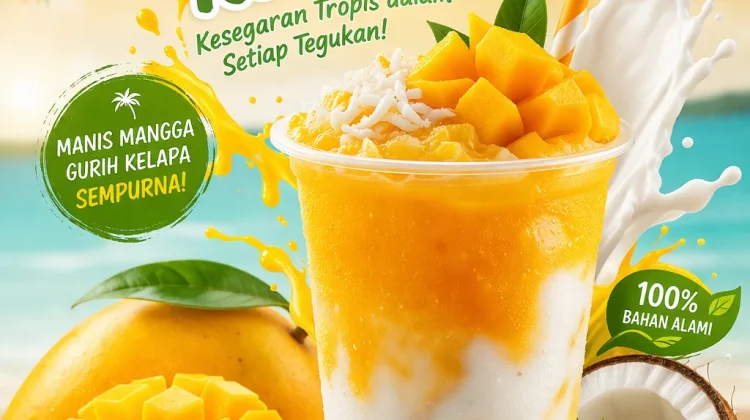 Resep Jus Mangga Segar Mix Air Kelapa