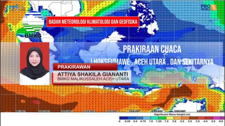 Potensi Hujan Ringan di Sejumlah Wilayah Aceh, BMKG Himbau Masyarakat Waspada