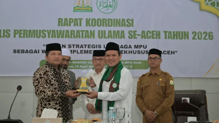 Wagub Aceh Buka Rakor MPU se-Aceh 2026, Tekankan Peran Strategis Ulama