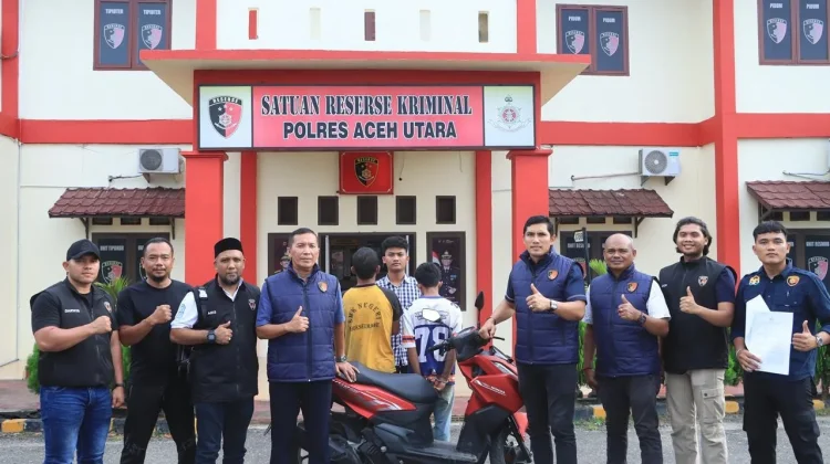 Sat Reskrim Polres Aceh Utara Kembali Amankan Curanmor